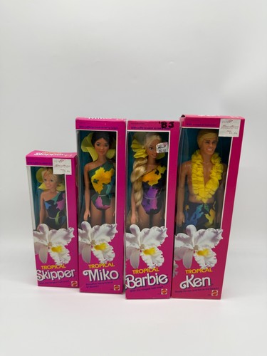 Barbie 1985 tropical fabriqué - barbie,