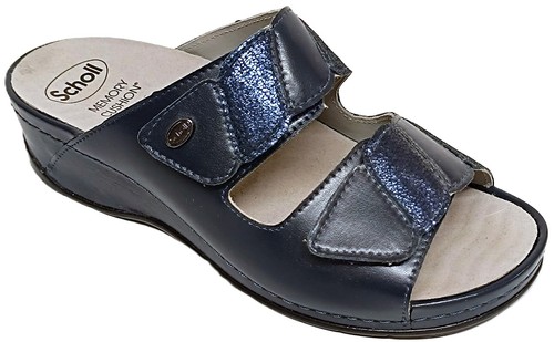 Scholl ciabatte pelle fasce - scholl,