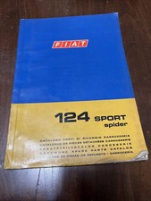 Fiat 124 Sport Spider Catalogo Ricambi 1968