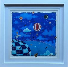 Opera incorniciata: I nostri cuori sussultano Andrea Agostini SERIGRAFIA 50x50