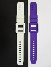Cinturino orologio silicone viola e bianco cinturino da polso cover Apple iPod Nano 6