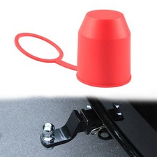 Gancio di Traino Auto Caravan Rimorchio Barra Copertura a Sfera Tappo Protettivo Gancio di Traino Rosso