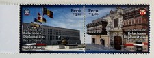 Peru 2024 Francobolli 150’ Relazioni Diplomatiche con Italia dittico perfetto