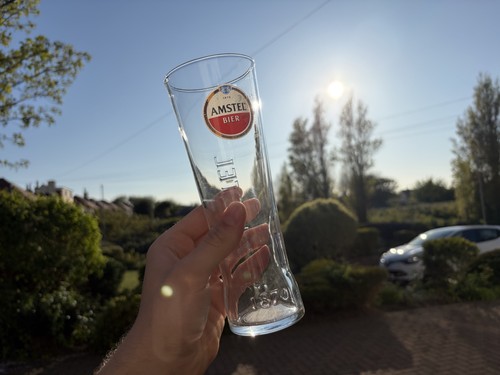 24x amstel pint glasses - glasses, –