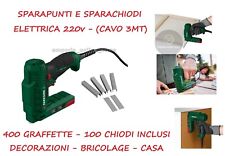 Pistola sparapunti sparachiodi graffatrice elettrica Parkside PHET  15 C2 graffe