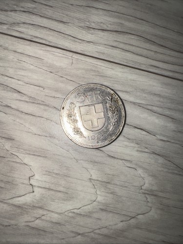 Moneta argento svizzera da - moneta, in