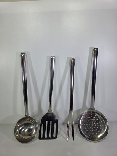 Set mestoli acciaio vintage - set,