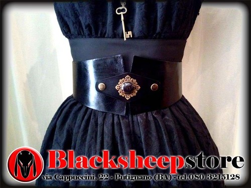 Cintura donna cuoio con - in,