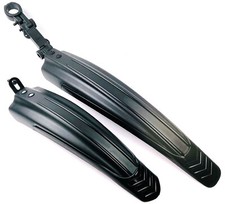 Parafango bici nero set 26 - 28 pollici anteriore e posteriore universale parafango