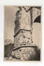 FOTO MILITARE PONTE DI GORIZIA DISTRUTTO - PARTICOLARE DI UNA COLONNA