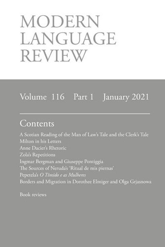 Modern language review 116 - modern,