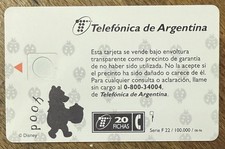 ARGENTINE CARTE DISNEY WINNIE