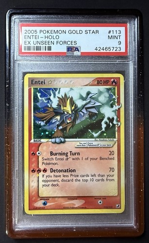 Carta pokemon entei gold - carta,