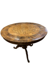 Antito tavolo rotondo in noce