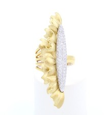 Anello Annamaria Cammilli in Oro Giallo 18k con Diamanti-Fiore Solaris GAN0511W