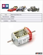 Mini 4wd Motore MACH DASH MOTOR PRO Tamiya 15433 New Nuovo