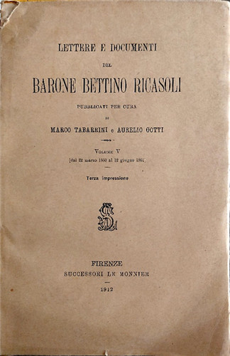 Ricasoli bettino lettere - ricasoli,bettino.,