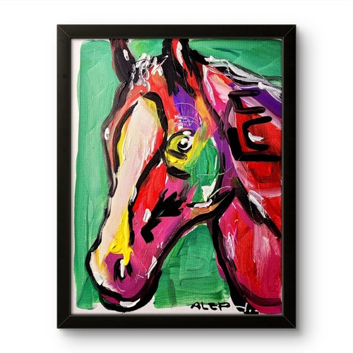 Quadro cavallo astratto - quadro,