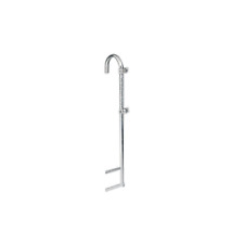 PALO PORTA ANTENNE ZINCATO CURVO PER SOTTOTETTO H 180 CM DIAMETRO 4,2 CM