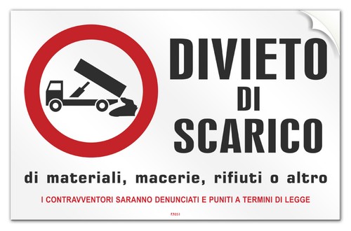 Cartello pvc adesivo divieto - pvc,