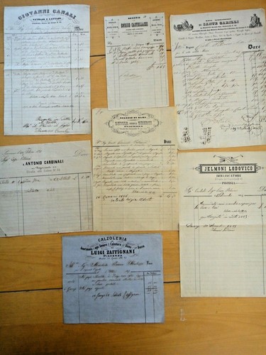 1854 1891 sette fatture - (7),