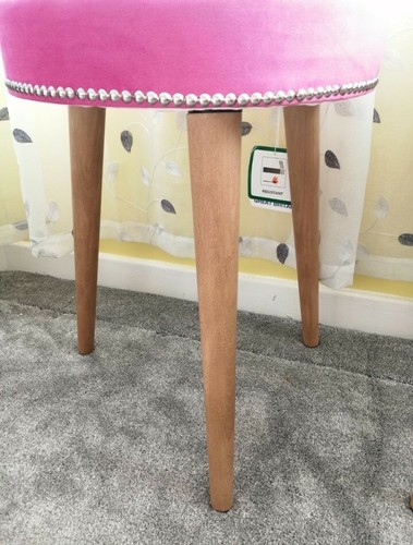Sgabello toeletta rosa - sgabello, da