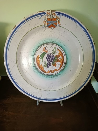 Vecchio piatto parete - vecchio,