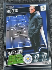 Topps Match Attax 101 2020/21 2021  Manager 106 Brendan Rodgers Leicester