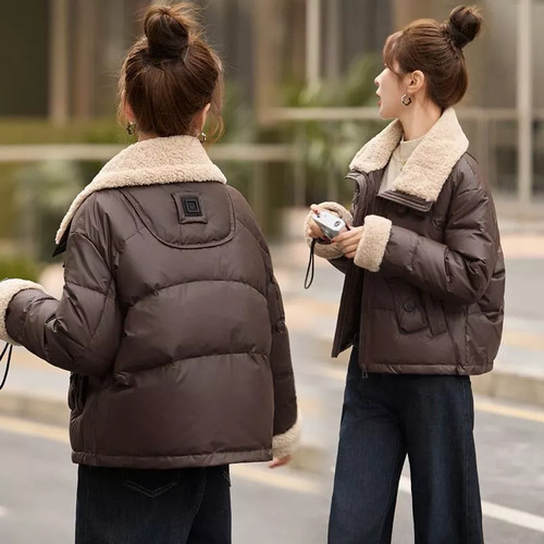 Cappotto donna corto - cappotto, marrone