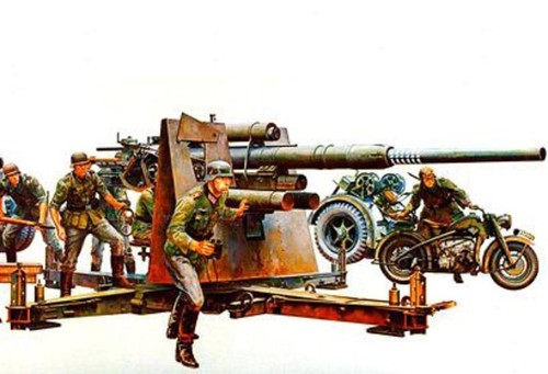 Tamiya flak cannone 36 37 - tamiya,