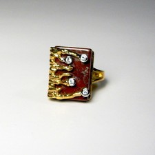 Anello Vintage Corniola Placca