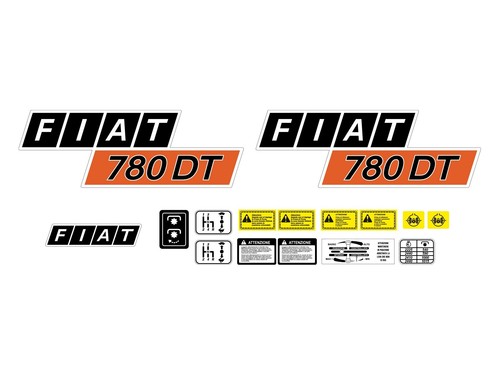 Kit adesivi trattore - trattore, fiat