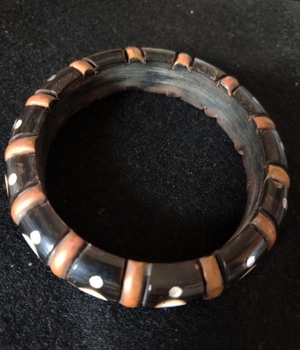 Bracciale etnico legno con - bracciale,