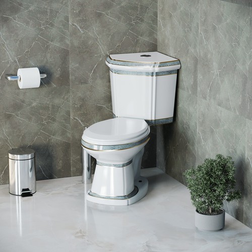 Bagno angolare allungato - wc,
