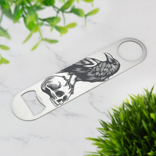 Apribottiglie skull crow bar - apribottiglie,