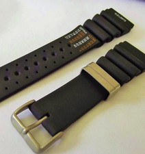 CINTURINO COMPATIBILE x CITIZEN PROMASTER AQUALAND 24 MM SILICONE NERO OROLOGIO