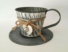 Porta vaso in Ferro tazzina