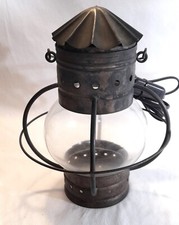 Lanterna navale in ottone elettrificata