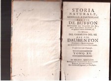 De Buffon - Storia naturale- Tomo XV- Settecentina ( Rif. 25580 )