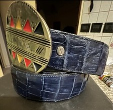 Cintura Uomo Vera Pelle Coccodrillo