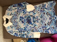 Autunno 2013 abito da cocktail maniche lunghe in pizzo guipure in ceramica blu