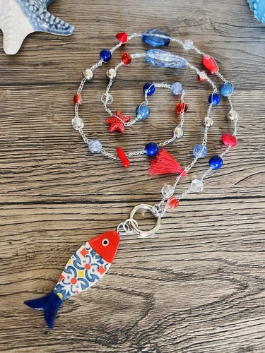 Collana lunga uncinetto donna