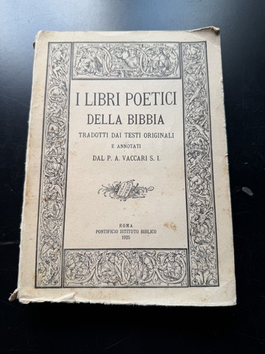 Libri poetici della - i, bibbia