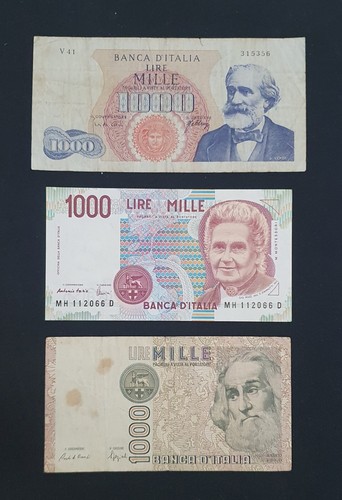 Vecchie banconote italia - vecchie,