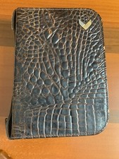 Beauty case in pelle uomo vintage marrone