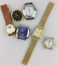 Stock Lotto 6 Orologi Non Funzionanti Quarzo Analogici Ricambi Leggi Descrizione