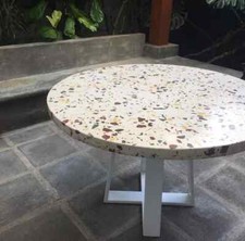 Tavolo terrazzo bianco per