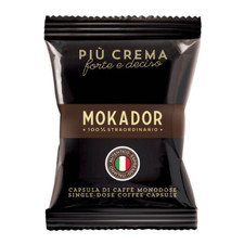200 pezzi PIU' CREMA caffè Mokador capsule