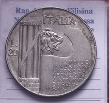 NL* VEIII  20 LIRE ARGENTO