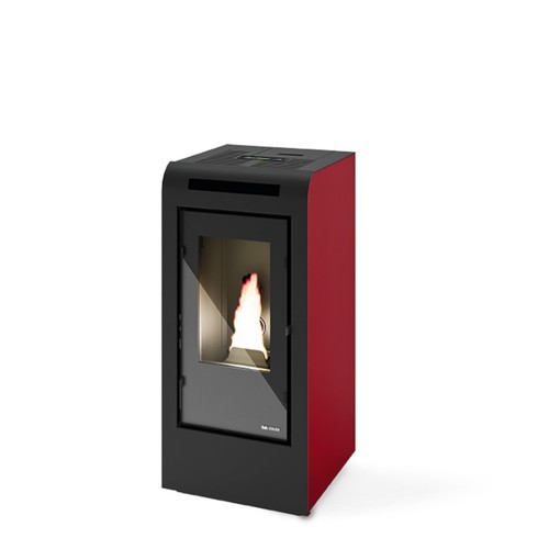 Stufa pellet eva calor rosa - a,